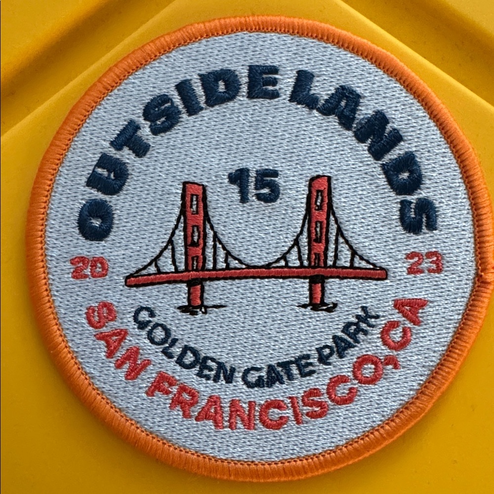 2023 Outside Lands 15th Anniversary Official Iron-on Patch